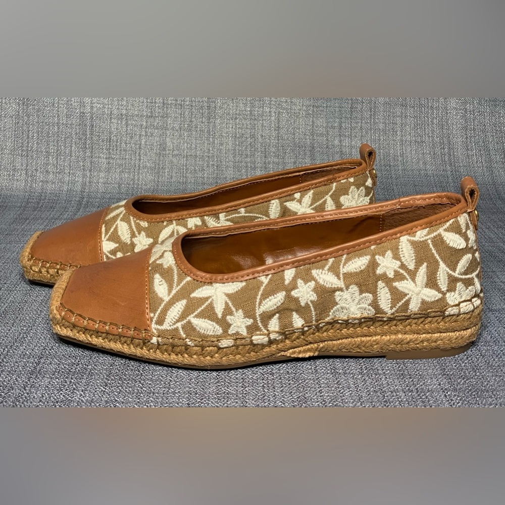 Vince Camuto Miheli Slip-On Espadrille Flats Tostada Cream / Whiskey - Picture 4 of 6